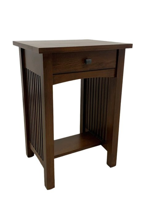 Mission 1 Drawer Spindle End Table (Pre-Order Micheal's Cherry Only)