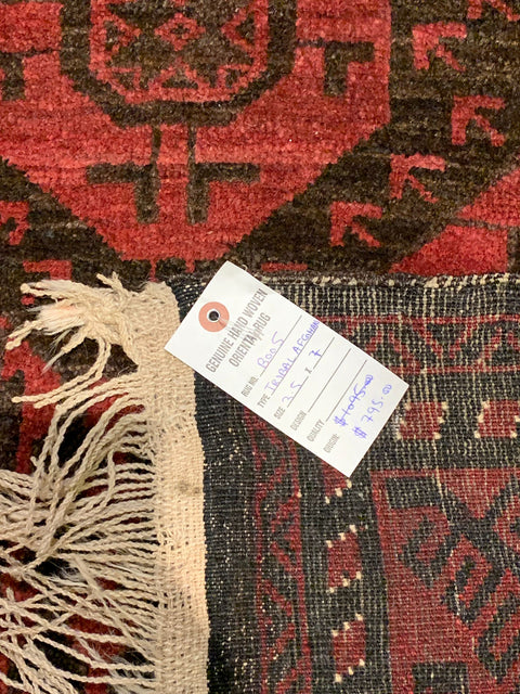 Terkaman Tribal Baluch Oriental Rug; 3' 5" x 7' (Y)