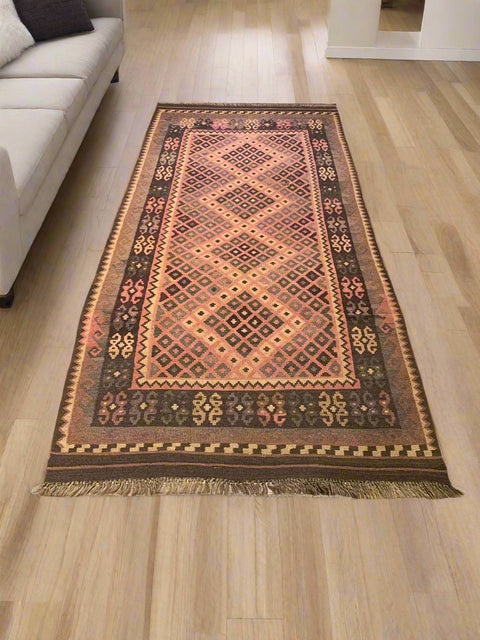 Afghan Kilim Handwoven flatweave Rug – size 4'2" x 6'