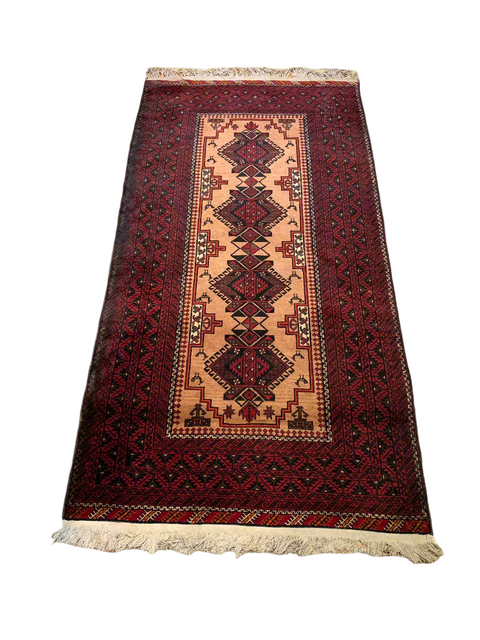 Terkaman Tribal Baluch Oriental Rug 3' 10" x 7' 9" (A)