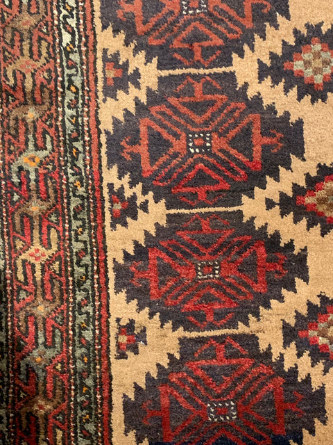 Terkaman Tribal Baluch Oriental Rug; 4" x 7" (A)