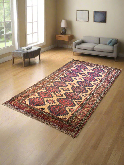 Terkaman Tribal Baluch Oriental Rug; 4" x 7" (A)