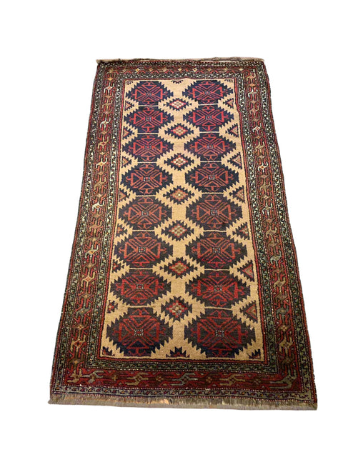Terkaman Tribal Baluch Oriental Rug; 4" x 7" (A)