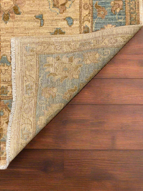 Hand-Knotted Sultanabad Vegetable-Dyed Wool Rug, 3' 3" x 6'