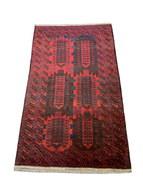 Terkaman Tribal Baluch Oriental Rug SIze 3' 9" x 6" (A)