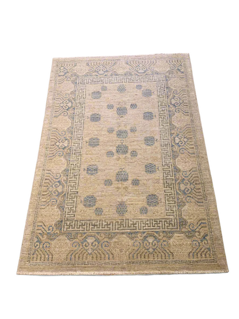 Khotan Pomegranate design Oriental Rug, size 4' x 6' (Y)
