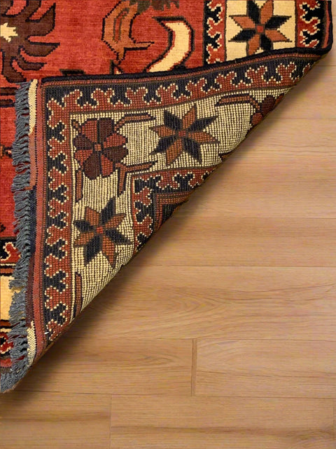 Terkaman Tribal Afghan Oriental Rug, size 4" x 6' 3"