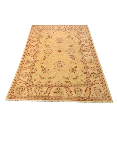 Hand-Knotted Sultanabad Vegetable-Dyed Wool Rug 4" x 6' 3" (Y)