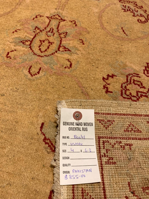 Hand-Knotted Sultanabad Vegetable-Dyed Wool Rug 4" x 6' 3" (Y)