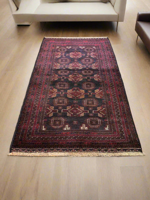 Terkaman Tribal Baluch Oriental Rug 3' 9" x 6' 5" ( A)