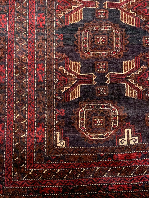 Terkaman Tribal Baluch Oriental Rug 3' 9" x 6' 5" ( A)