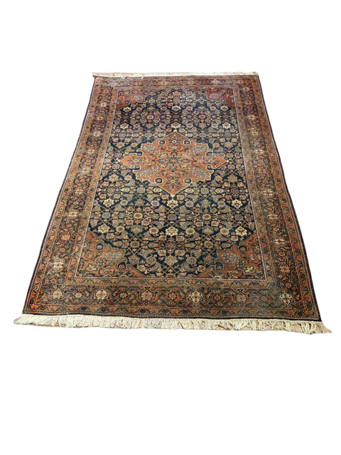 Timeless Beauty, Woven by Hand. Antique Persian Rug, size 4' 2" x 6' 5" (F)