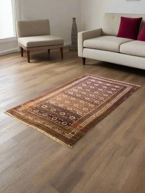 Terkaman Tribal Baluch Oriental Rug 4' 2" x 7' 3" (A)
