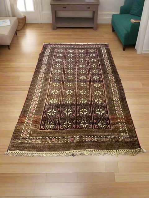 Terkaman Tribal Baluch Oriental Rug 4' 2" x 7' 3" (A)