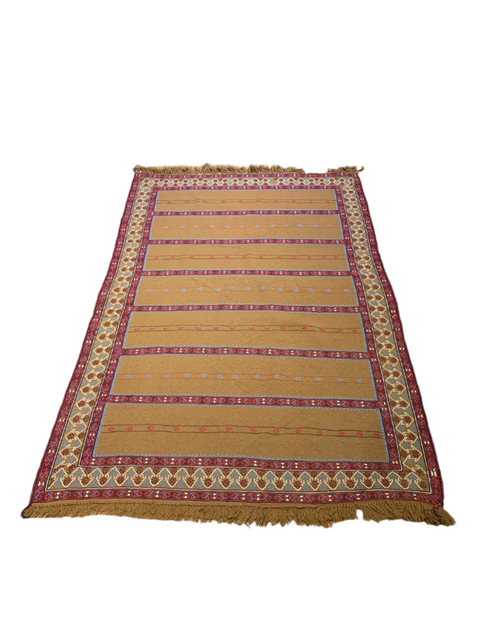 Afghan Kilim Handwoven flatweave Rug – size 4" x 6"