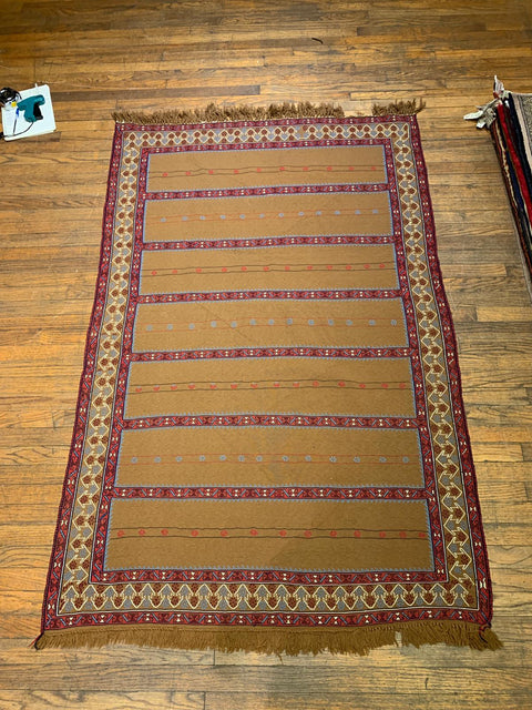 Afghan Kilim Handwoven flatweave Rug – size 4" x 6"