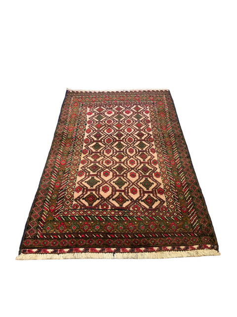 Terkaman Tribal Baluch Oriental Rug 3' 9" x 5' 10" (A)