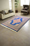 Hand-Knotted Pakistani Wool Rug, Tribal/Floral Design, size 4' 1" x 6' 1"