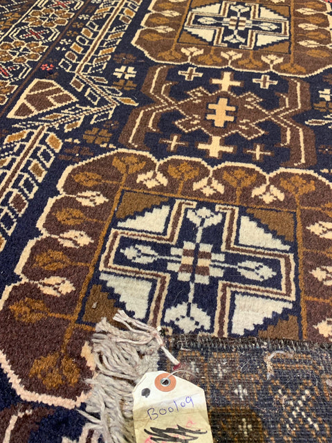 Terkaman Tribal Baluch Oriental Rug 3' 5" x 6' 10"(A)