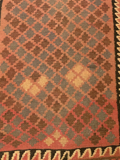 Afghan Kilim Handwoven flatweave Rug – size 4' 3" x 6' 4"