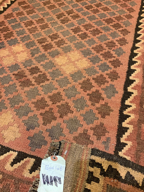 Afghan Kilim Handwoven flatweave Rug – size 4' 3" x 6' 4"