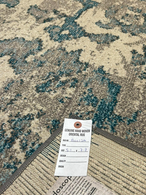 Persian-Inspired. Modern Defined. Turkish Made Rug, size 5' 1" x 7' 7"