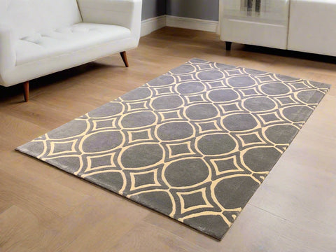 Persian-Inspired. Modern Defined. Turkish Made Rug, size 5" x 7' 6"