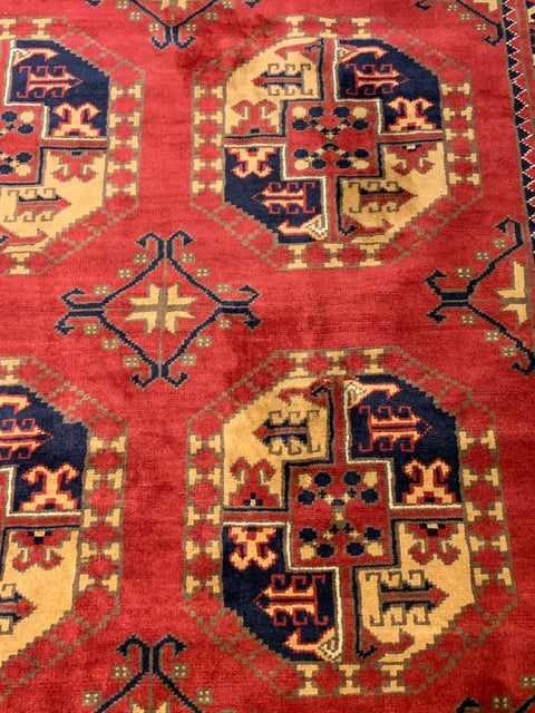 Terkaman Tribal Fielpa Afghan Oriental Rug, size 5' 2" x 6' 11"