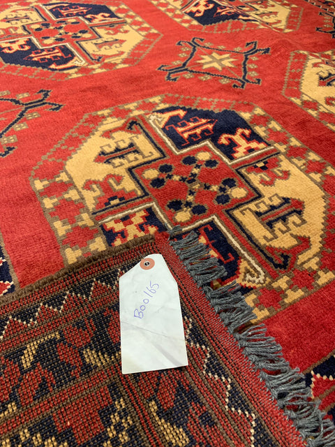 Terkaman Tribal Fielpa Afghan Oriental Rug, size 5' 2" x 6' 11"