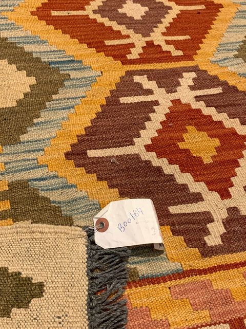 Afghan Kilim Handwoven flatweave Rug – size 5" x 6' 1"
