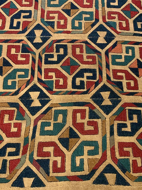 Afghan Kilim Handwoven flatweave Rug – size 4' 7" x  8"