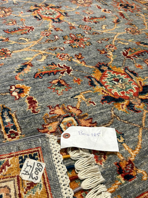 Hand-Knotted Sultanabad Vegetable-Dyed Wool Rug, 4' 10" x 6' 8"