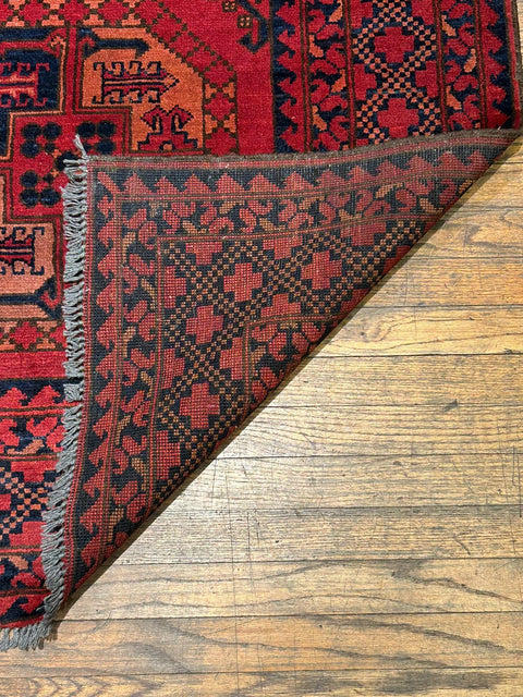 Terkaman Tribal Afghan Oriental Rug, size 5" x 6' 8"