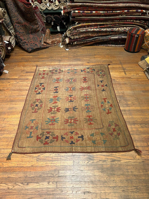 Afghan Kilim Handwoven flatweave Rug – size 5' 2" x 6' 10"
