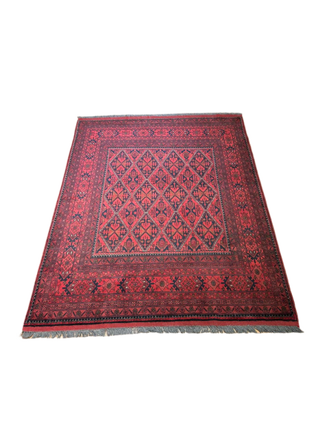 Terkaman Tribal Afghan Oriental Rug, size 5" x 6' 8"