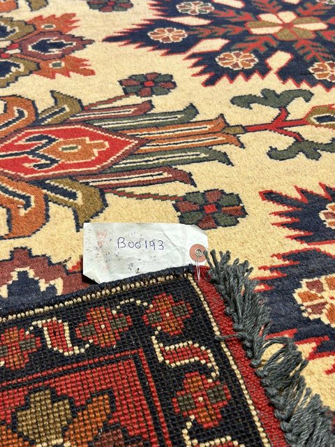 Terkaman Tribal Afghan Oriental Rug, size 5' 1" x 6' 7"
