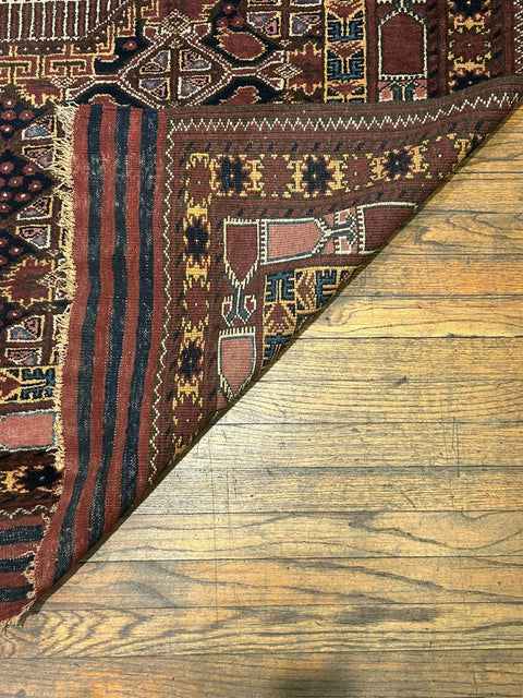 Terkaman Tribal Afghan Oriental Rug, size 5" x 6' 9"