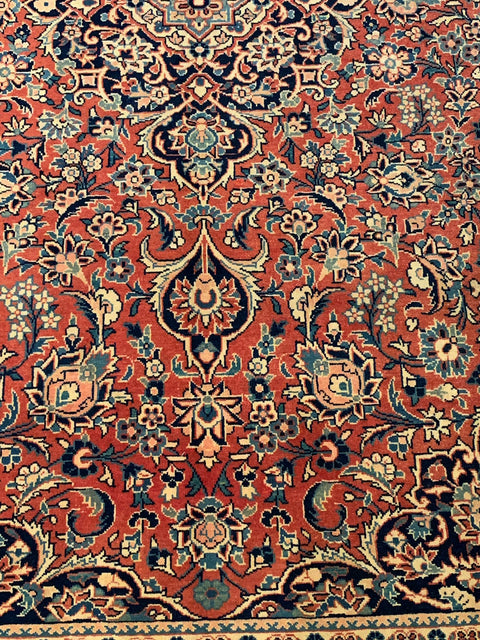 Timeless Beauty, Woven by Hand. Antique Persian Sarouk Rug, size 4' 7" x 6' 10"  (F)