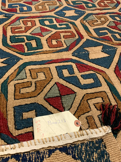 Afghan Kilim Handwoven flatweave Rug – size 4' 5" x 7' 8"