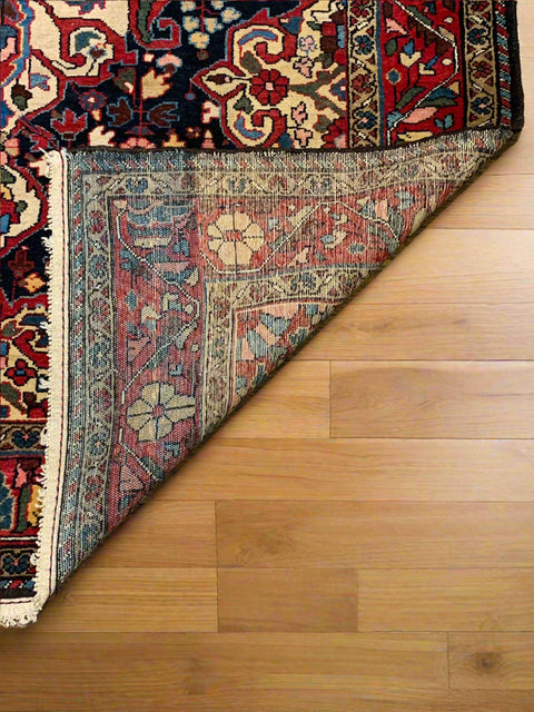 Timeless Beauty, Woven by Hand. Antique Persian Kashan Rug, size 4' 7" x 6' 10"  (F)