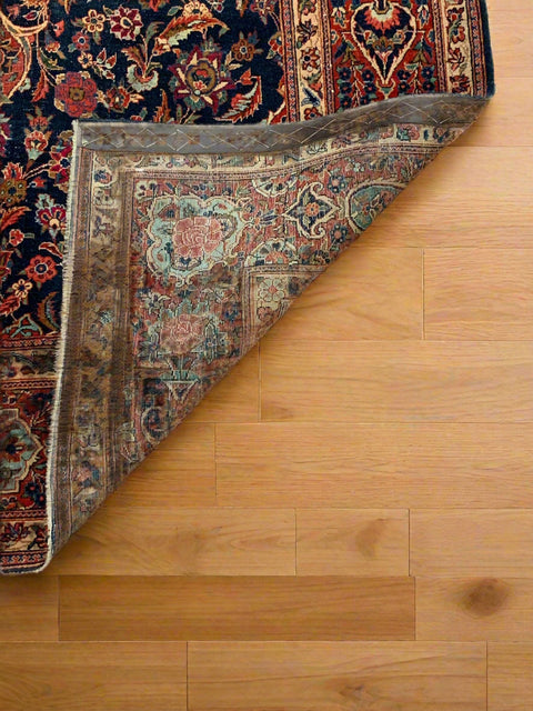 Timeless Beauty, Woven by Hand. Antique Persian Kashan Rug, size 4' 3" x 7" ( F)