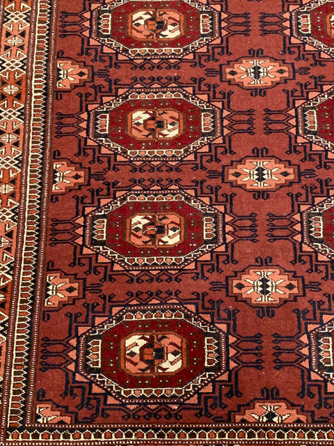 Terkaman Tribal Afghan Oriental Rug, size 4' 2" x 6" (C) Very fine