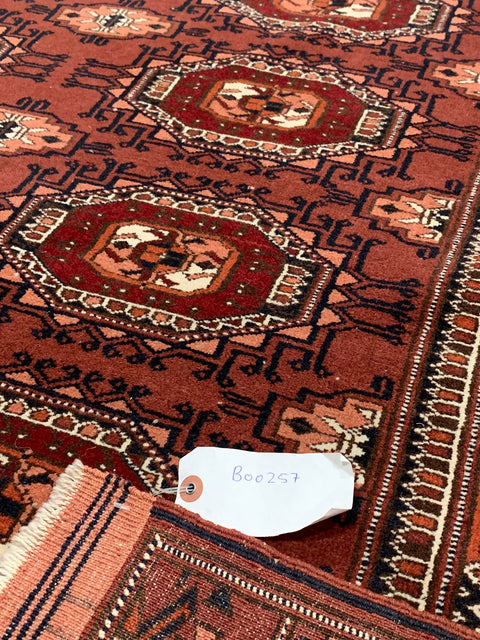 Terkaman Tribal Afghan Oriental Rug, size 4' 2" x 6" (C) Very fine