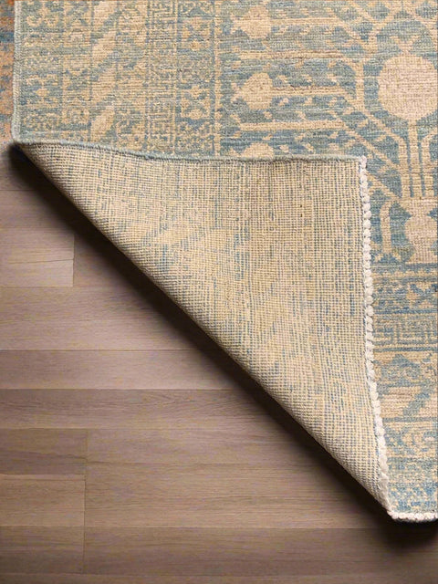 Khotan Pomegranate design Oriental Rug, size 4" x 6"  (D)