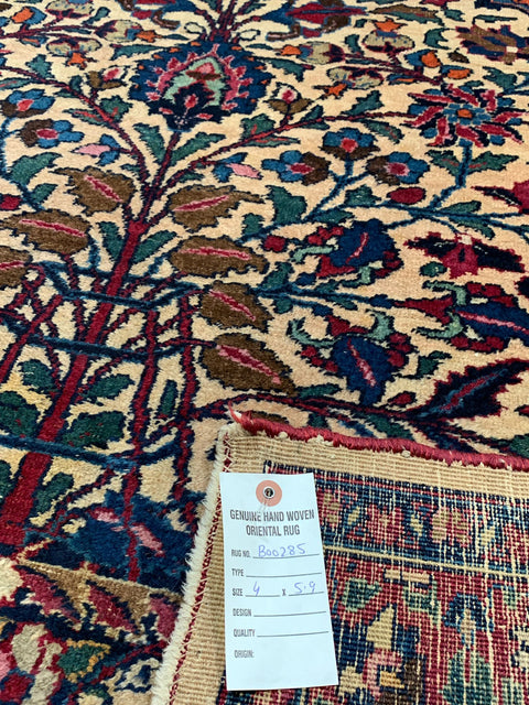 Timeless Beauty, Woven by Hand. Antique Persian Hamadan Rug, size 4" x 5' 9" (F)