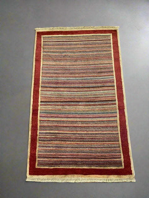 Hand-Knotted Sultanabad Vegetable-Dyed Wool Rug 3' 2" x 5' 2" (K)