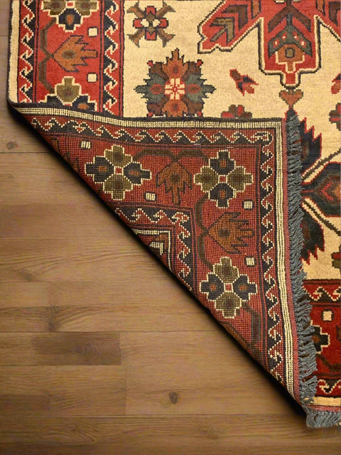 Terkaman Tribal Afghan Oriental Rug, size 3' 5" x 5' 4"