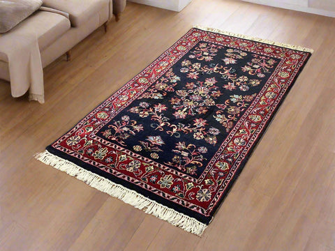 Sultanabad 100% wool Hand Made Rug - size 3" x 5"