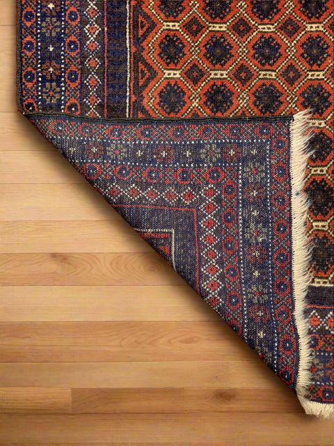 Terkaman Tribal Baluch Oriental Rug; 3' 5" x 4' 8" (A)