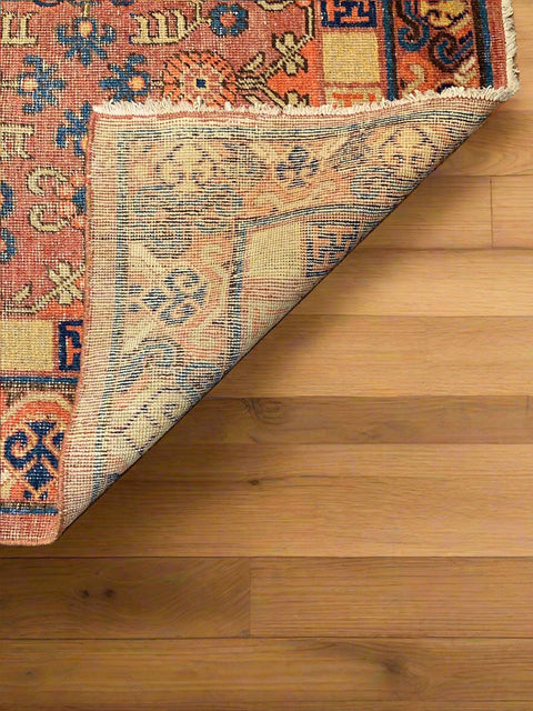 Antique Khotan Samarkand Rug, circa 1910's, size 4' 4" x 9"